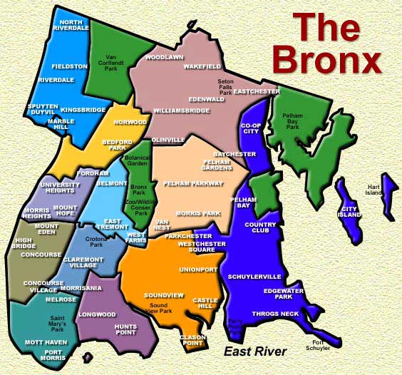 FDNY Squad 61 Bronx Map